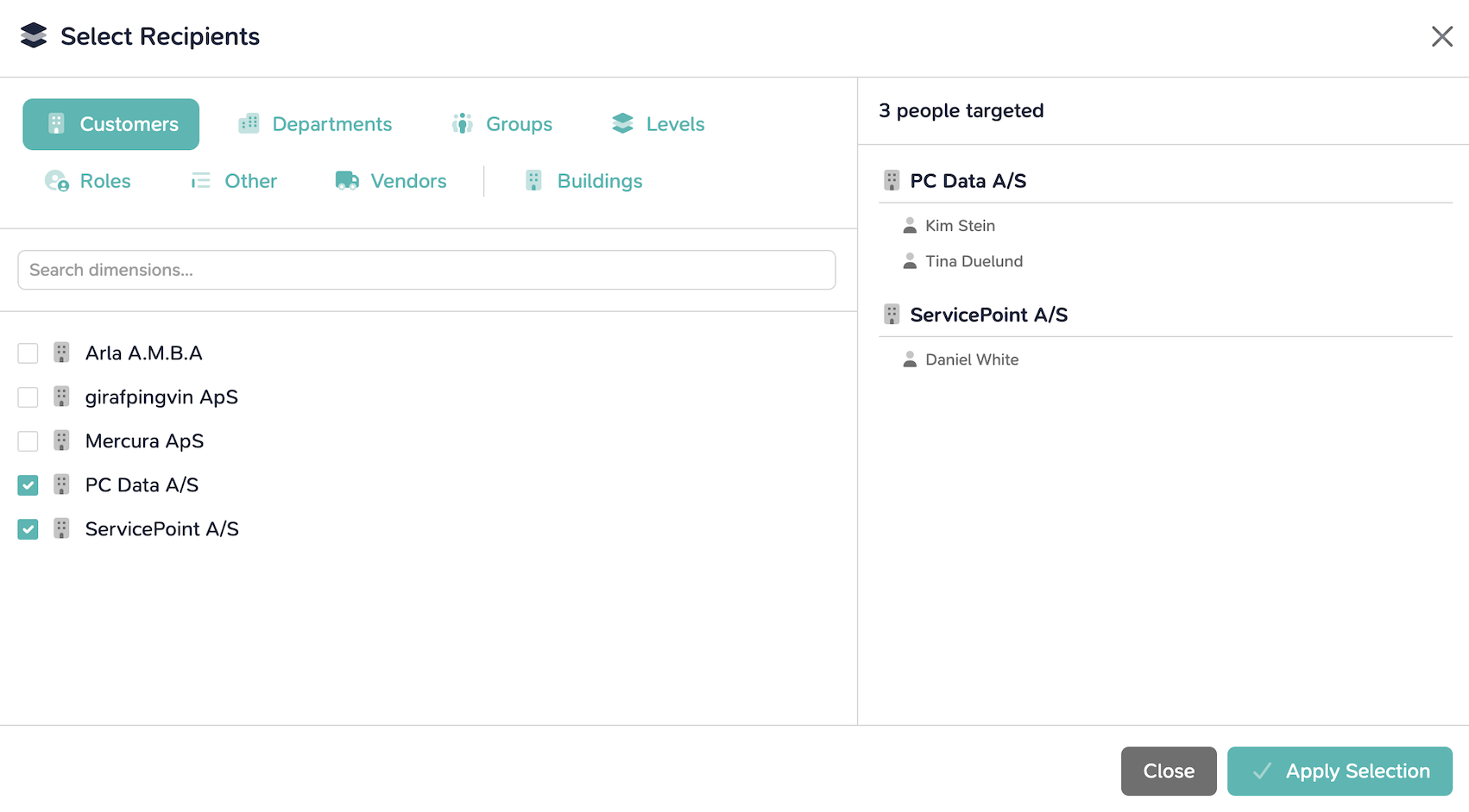 Senbee Community audience builder