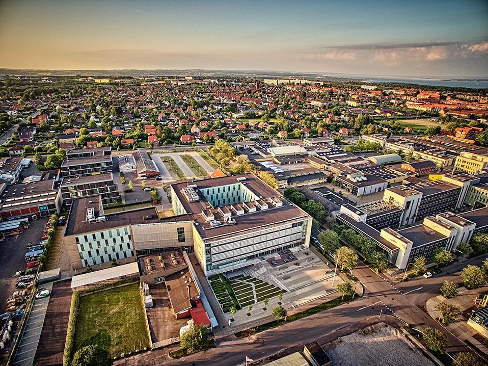 Aerial image of building